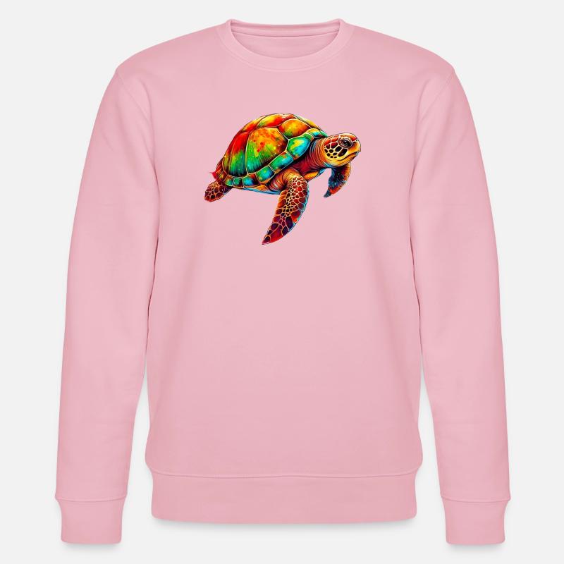 Turtle - Stanley/Stella CHANGER Unisex Organic Sweatshirt - cotton pink