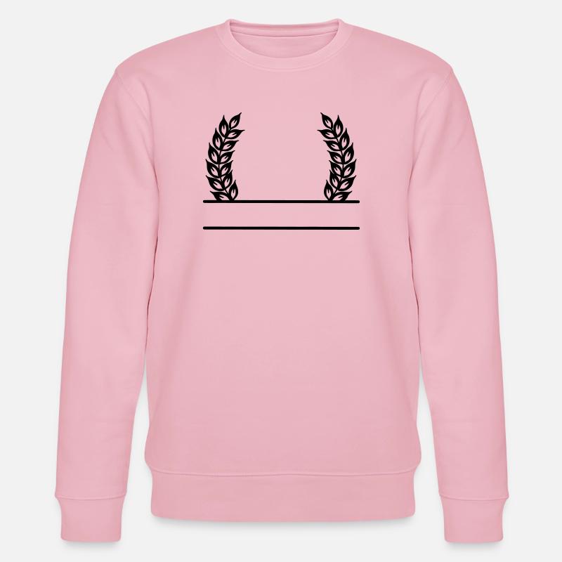 Couronne de grain nom bannière - Sweat bio CHANGER Stanley/Stella Unisexe - rose pâle