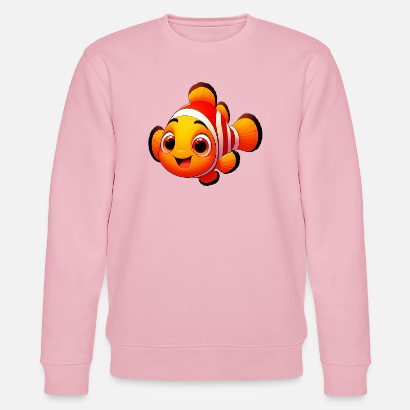 Clownfisch - Stanley/Stella Unisex Bio-Sweatshirt CHANGER  - Hellrosa