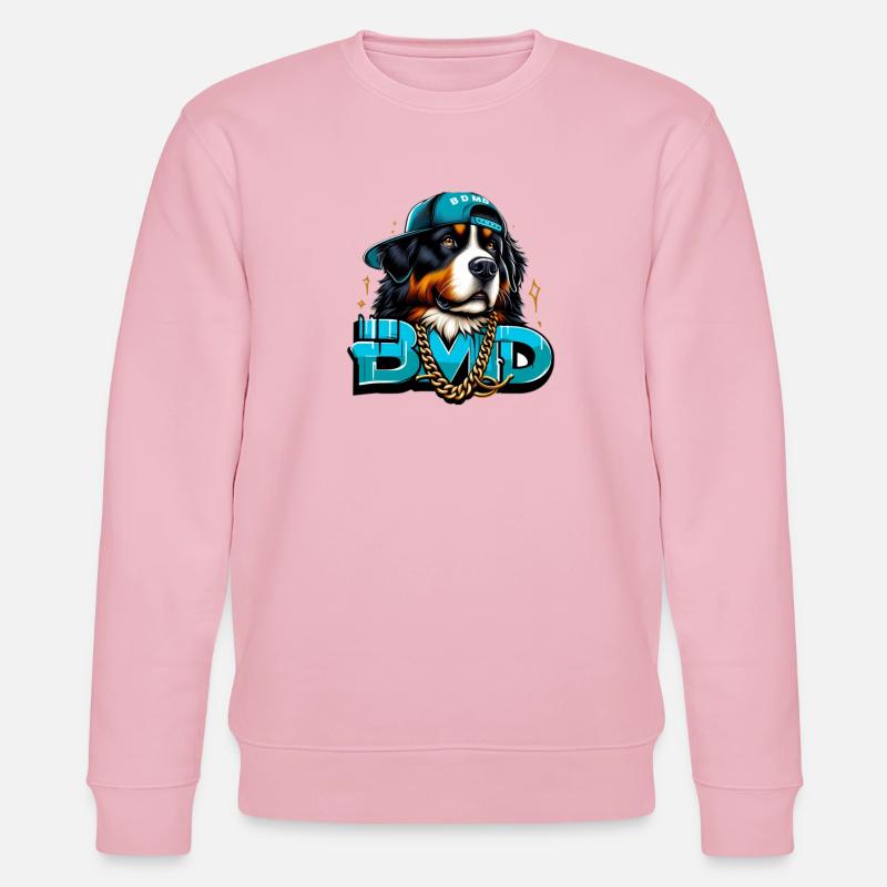 Bouvier bernois - Sweat bio CHANGER Stanley/Stella Unisexe - rose pâle