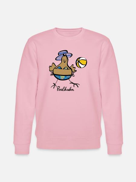 RIKELS Poolhuhn mit Ball 2026 - Stanley/Stella Unisex Bio-Sweatshirt CHANGER - Hellrosa