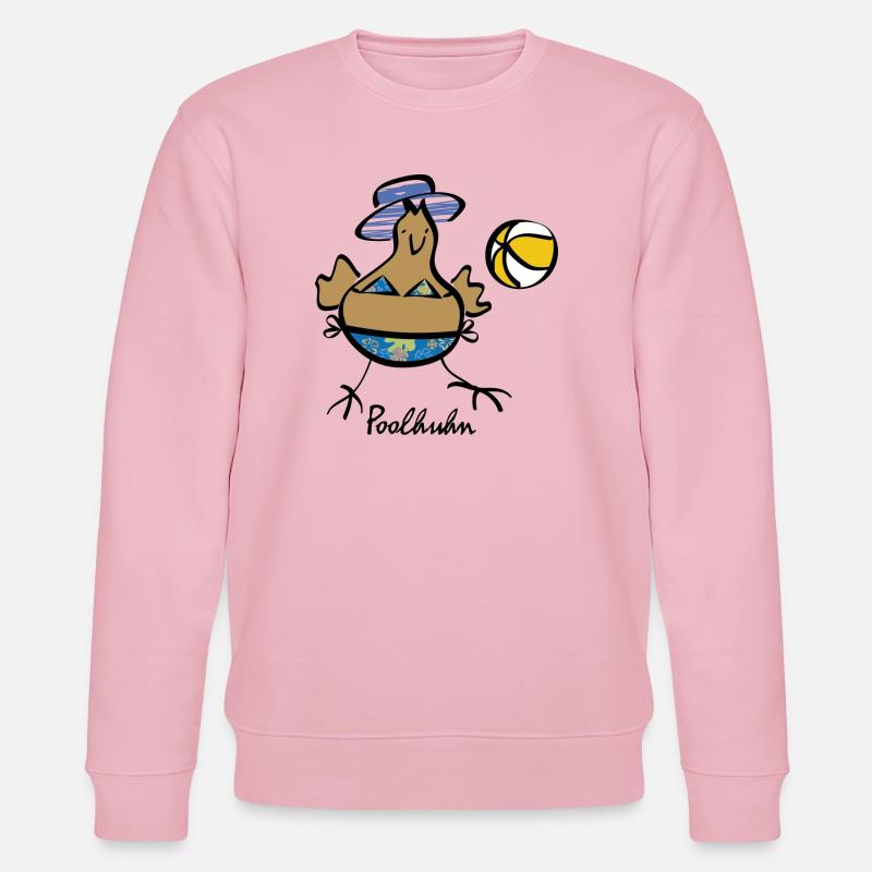 RIKELS Poolhuhn mit Ball 2026 - Stanley/Stella Unisex Bio-Sweatshirt CHANGER  - Hellrosa