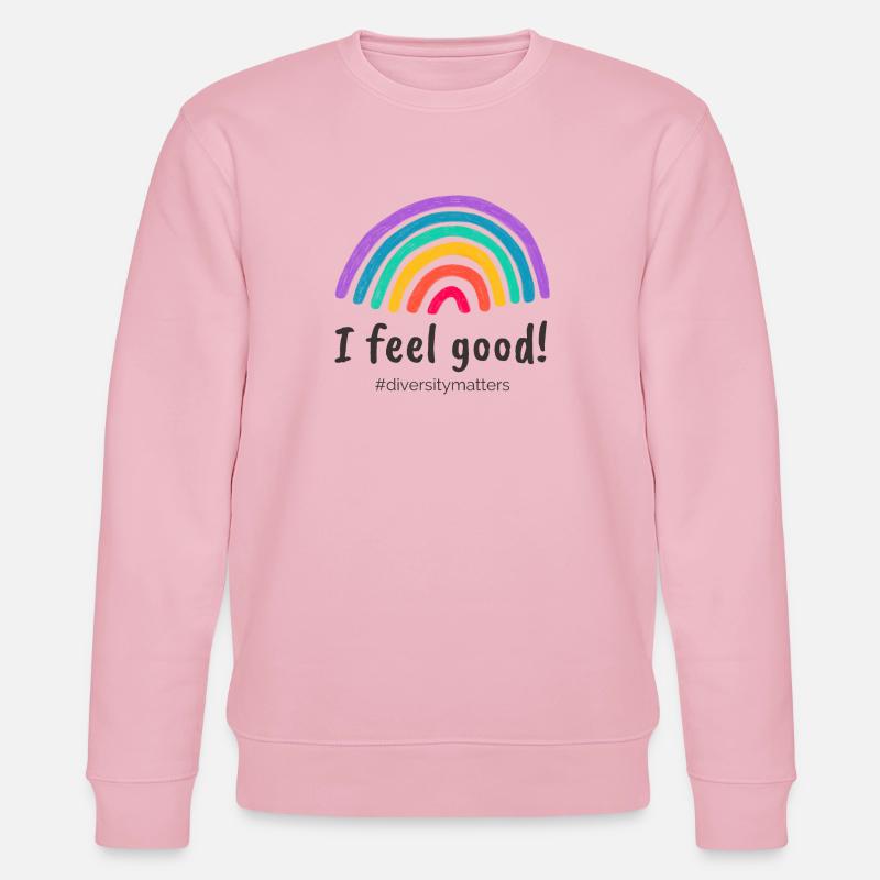 I feel good! #diversitymatters - Stanley/Stella Unisex Bio-Sweatshirt CHANGER  - Hellrosa