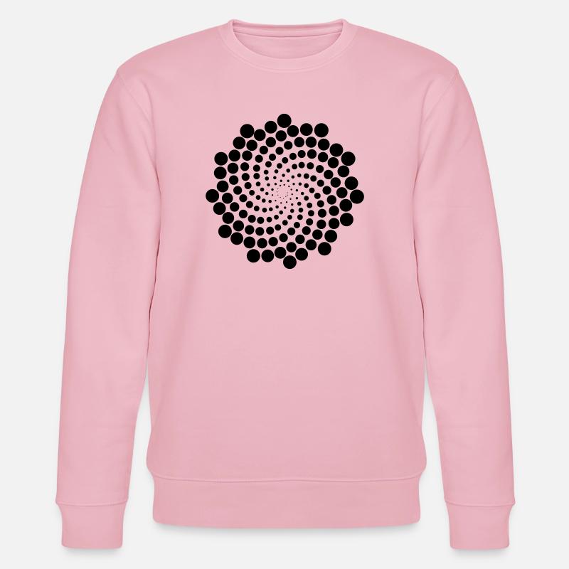 Spirale de point de tourbillon - Sweat bio CHANGER Stanley/Stella Unisexe - rose pâle