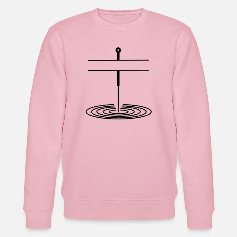 Bannière de nom de logo d’acupuncture - Sweat bio CHANGER Stanley/Stella Unisexe - rose pâle