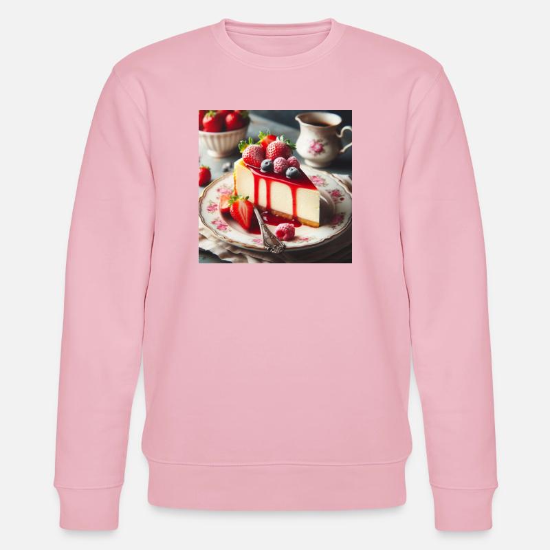 Käsekuchen - Stanley/Stella Unisex Bio-Sweatshirt CHANGER  - Hellrosa