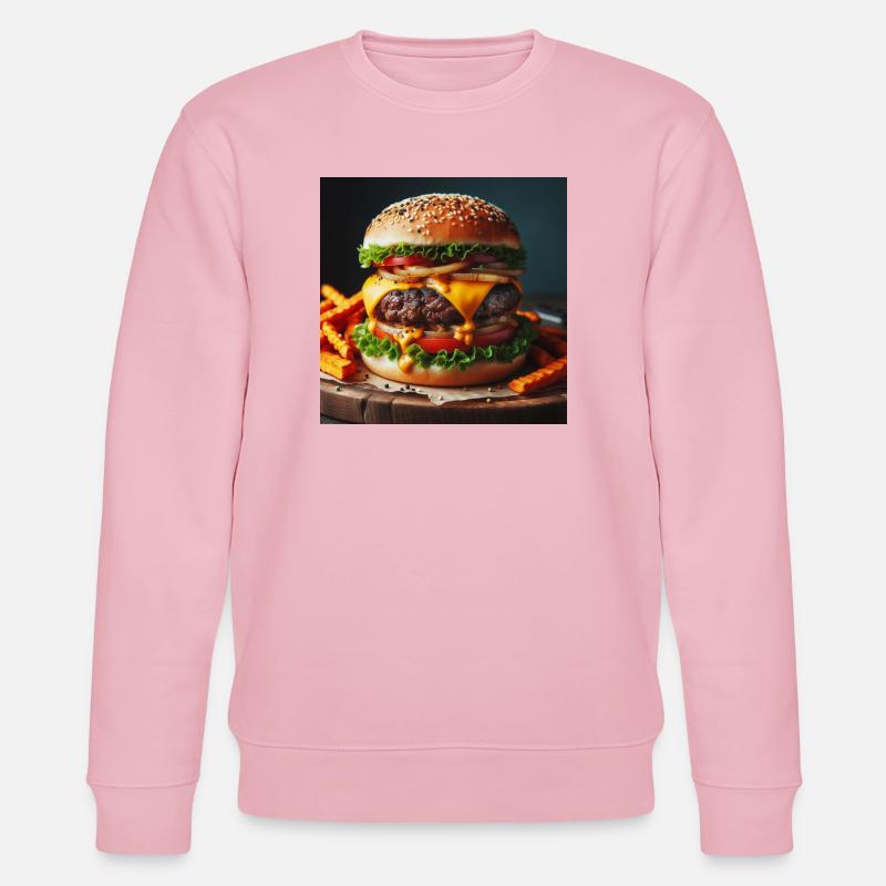 Burger complet - Sweat bio CHANGER Stanley/Stella Unisexe - rose pâle