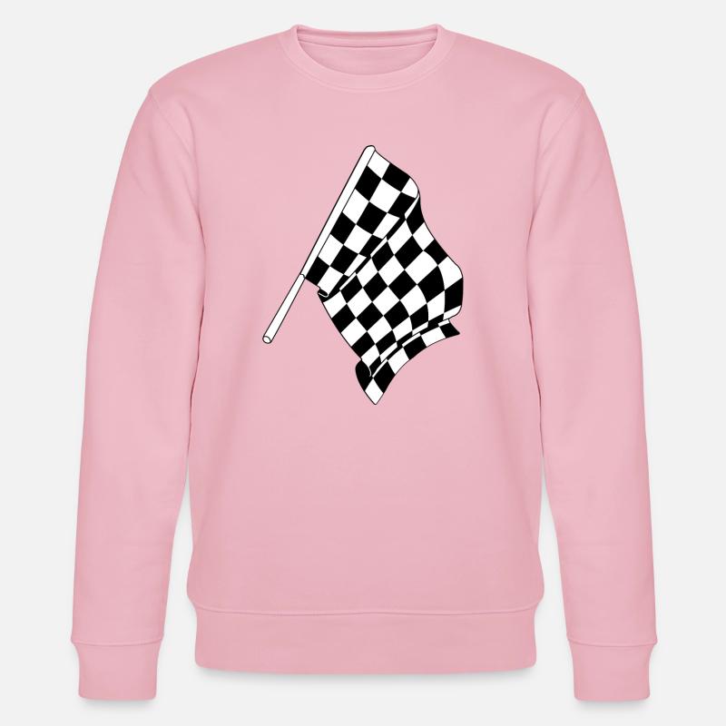 Drapeau de la course automobile - Sweat bio CHANGER Stanley/Stella Unisexe - rose pâle