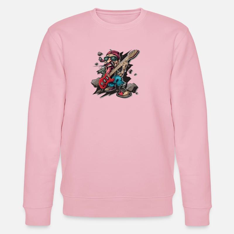 Rock - Rock and Roll - Stanley/Stella CHANGER Unisex Organic Sweatshirt - cotton pink