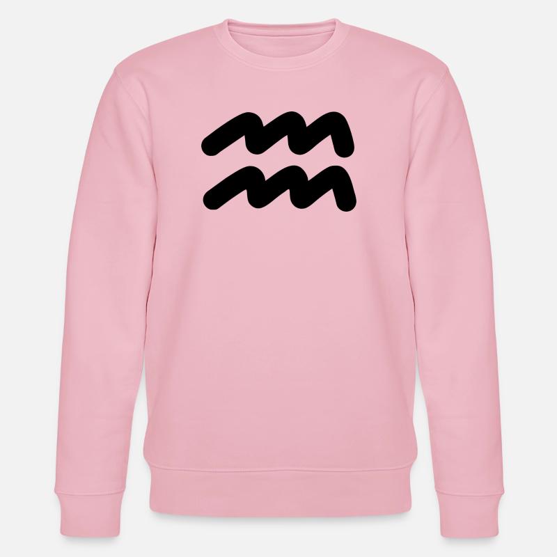 Wassermann Sternzeichen Wassermann - Stanley/Stella Unisex Bio-Sweatshirt CHANGER  - Hellrosa