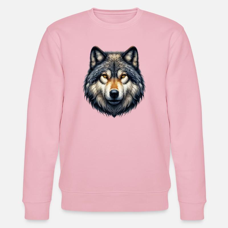 Loup - Sweat bio CHANGER Stanley/Stella Unisexe - rose pâle