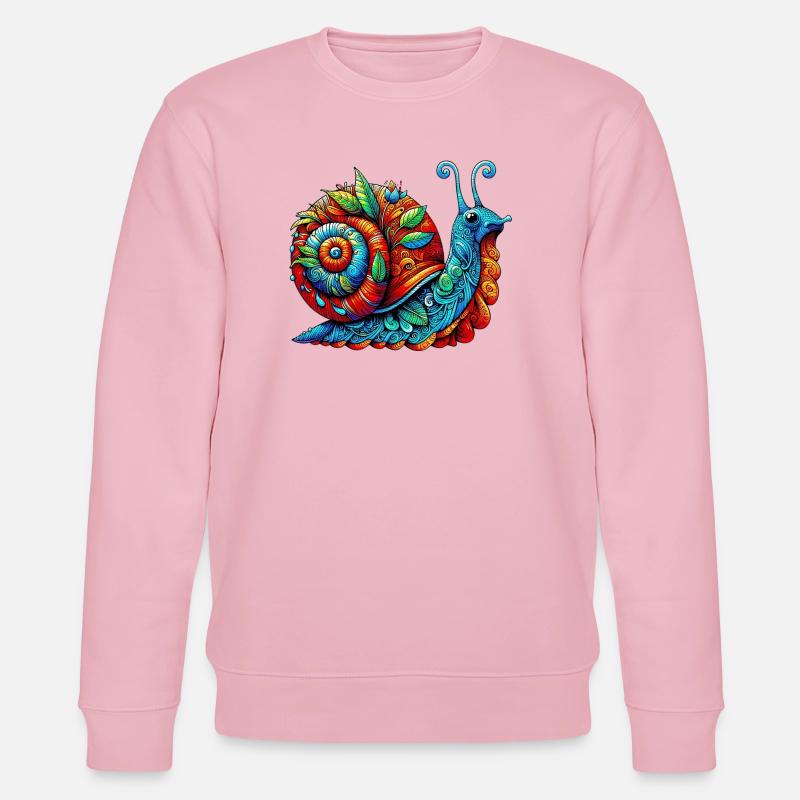 Snail - Stanley/Stella CHANGER Unisex Organic Sweatshirt - cotton pink