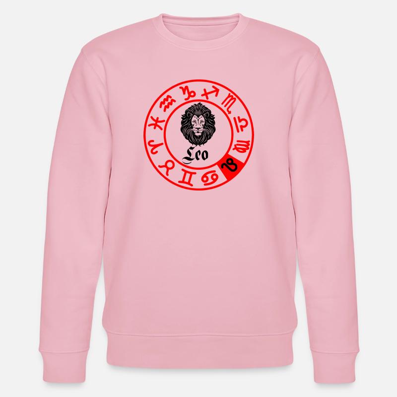 Zwölf Sternzeichen Löwe Löwe - Stanley/Stella Unisex Bio-Sweatshirt CHANGER  - Hellrosa