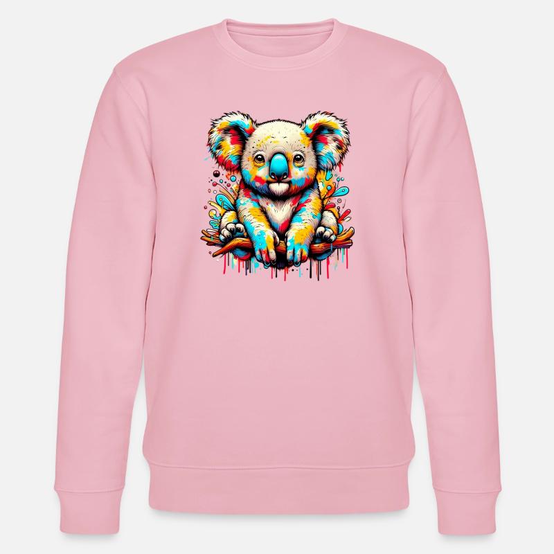 Koala - Sweat bio CHANGER Stanley/Stella Unisexe - rose pâle