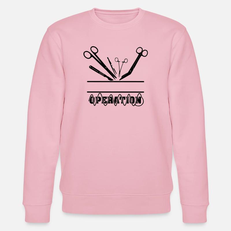 Operation Name Banner Naht - Stanley/Stella Unisex Bio-Sweatshirt CHANGER  - Hellrosa