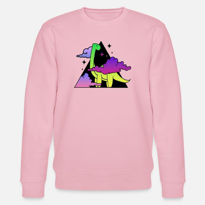 Dino montain - Stanley/Stella Unisex Bio-Sweatshirt CHANGER  - Hellrosa