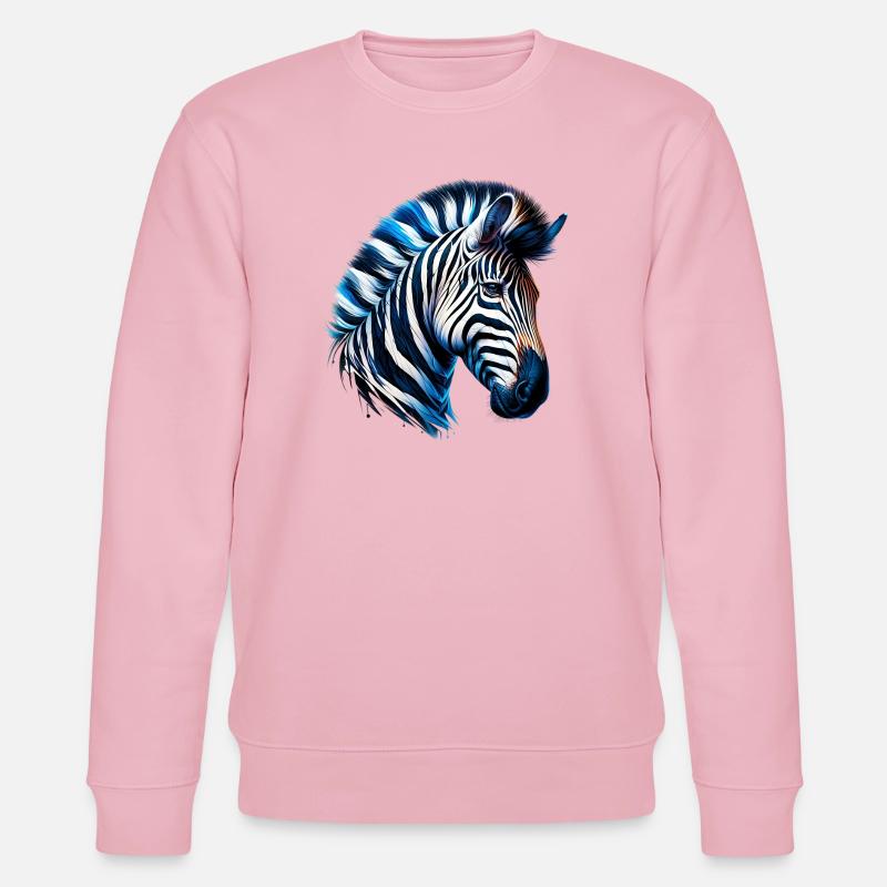 Zebra - Stanley/Stella Unisex Bio-Sweatshirt CHANGER  - Hellrosa