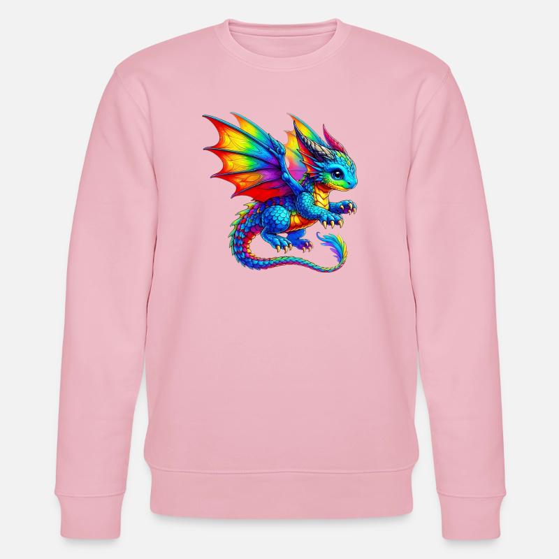 Drache - Stanley/Stella Unisex Bio-Sweatshirt CHANGER - Hellrosa