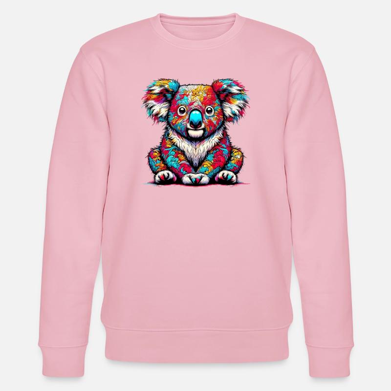 Koala - Sweat bio CHANGER Stanley/Stella Unisexe - rose pâle