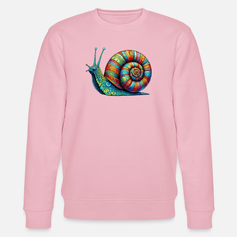 Schnecke - Stanley/Stella Unisex Bio-Sweatshirt CHANGER - Hellrosa