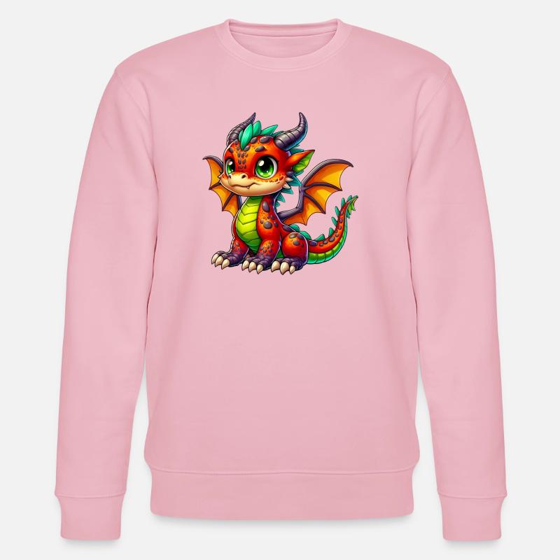 Drache - Stanley/Stella Unisex Bio-Sweatshirt CHANGER  - Hellrosa