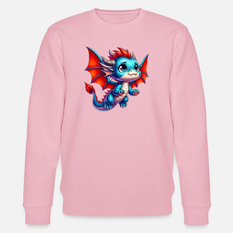 Drache - Stanley/Stella Unisex Bio-Sweatshirt CHANGER - Hellrosa