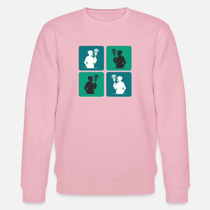 Lacrosse Design - Stanley/Stella Unisex Bio-Sweatshirt CHANGER  - Hellrosa