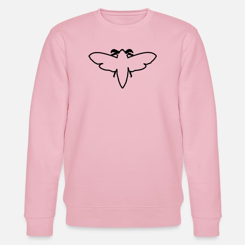Papillon de nuit 2 - Sweat bio CHANGER Stanley/Stella Unisexe - rose pâle