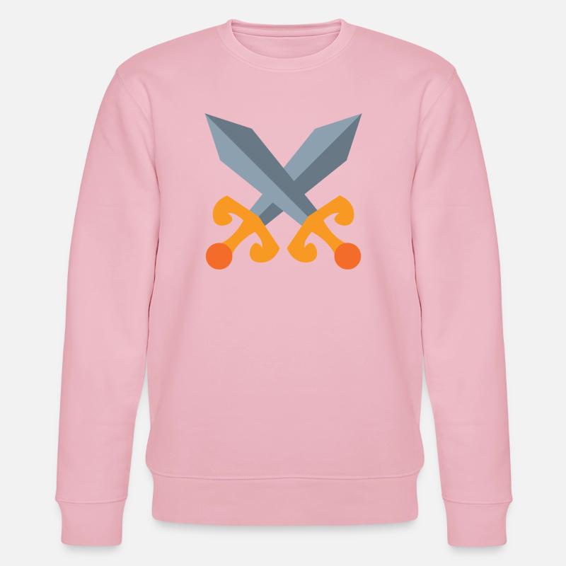 Schwert Kampf - Stanley/Stella Unisex Bio-Sweatshirt CHANGER  - Hellrosa