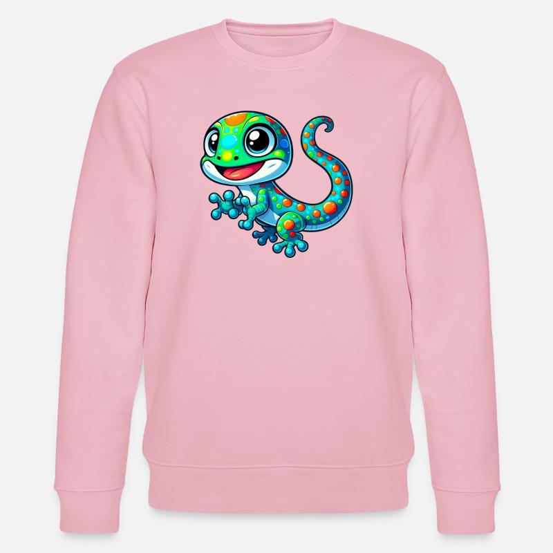 Gecko - Stanley/Stella Unisex Bio-Sweatshirt CHANGER - Hellrosa