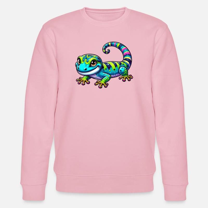 Gecko - Stanley/Stella Unisex Bio-Sweatshirt CHANGER  - Hellrosa