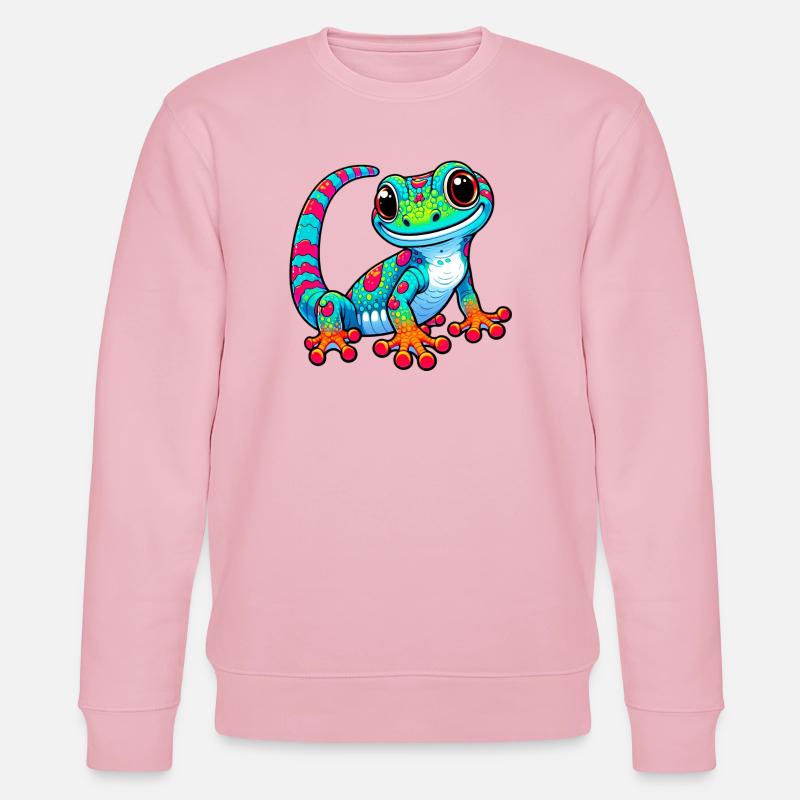 Gecko - Stanley/Stella Unisex Bio-Sweatshirt CHANGER  - Hellrosa