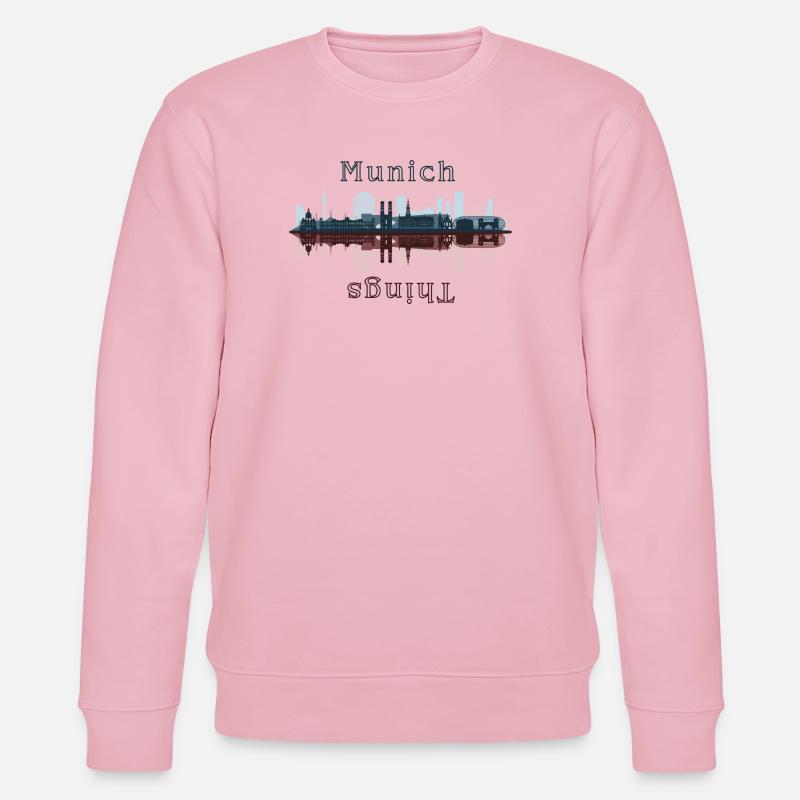 München Dinge - Stanley/Stella Unisex Bio-Sweatshirt CHANGER  - Hellrosa