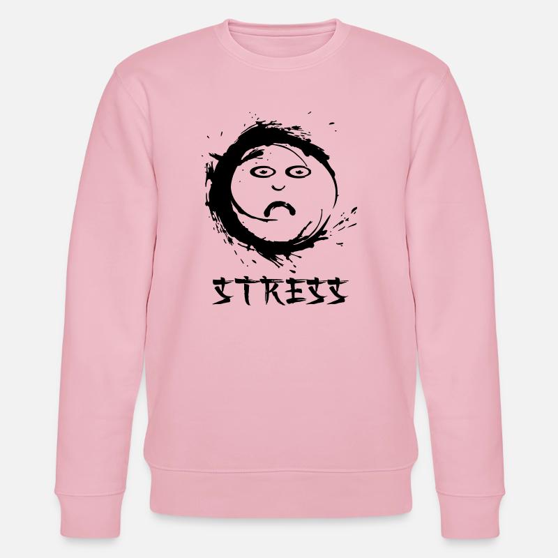 Enzo zen smiley Ensie Stress - Sweat bio CHANGER Stanley/Stella Unisexe - rose pâle