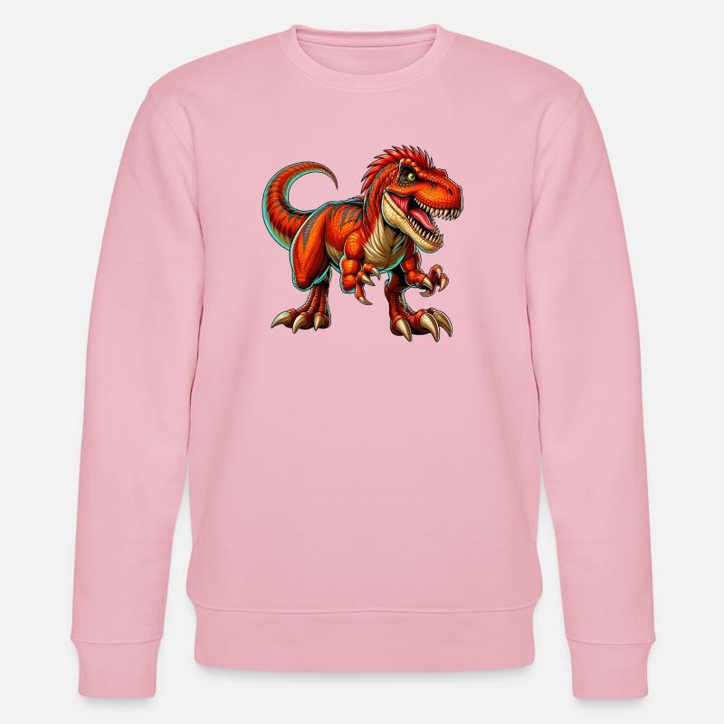 Dinosaure - Sweat bio CHANGER Stanley/Stella Unisexe - rose pâle