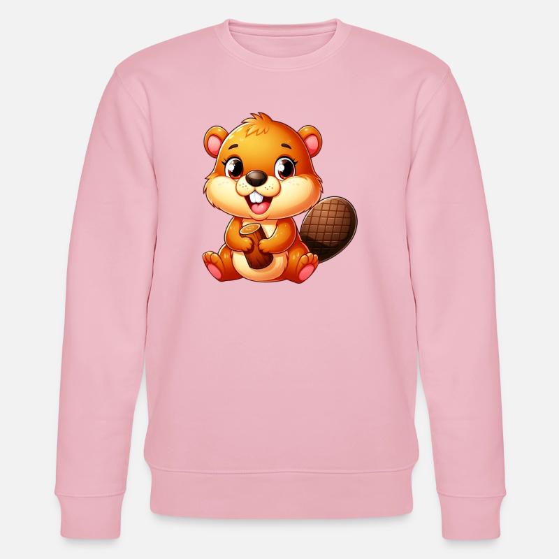 Bieber - Stanley/Stella Unisex Bio-Sweatshirt CHANGER  - Hellrosa