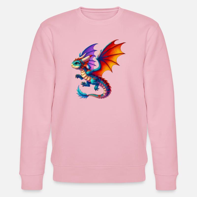 Dragon - Stanley/Stella CHANGER Unisex Organic Sweatshirt - cotton pink
