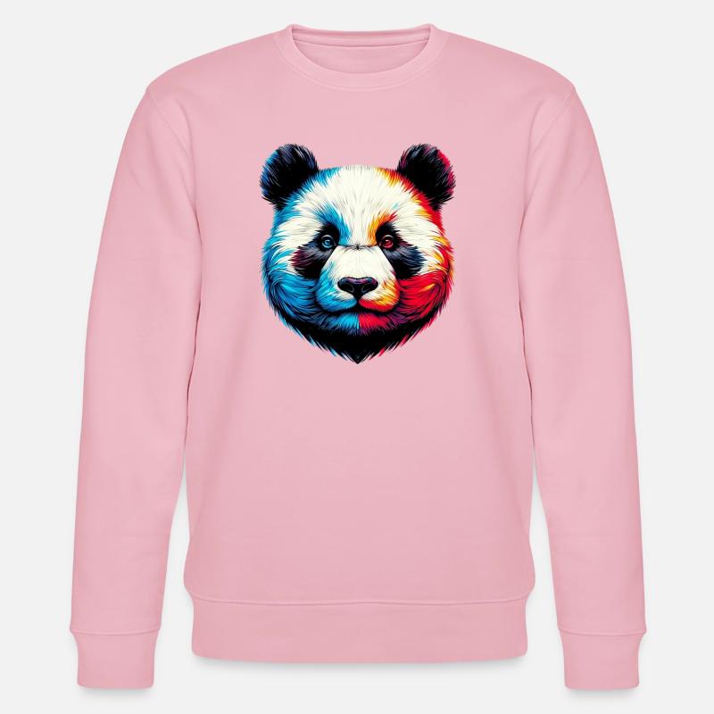 Panda - Stanley/Stella Unisex Bio-Sweatshirt CHANGER - Hellrosa