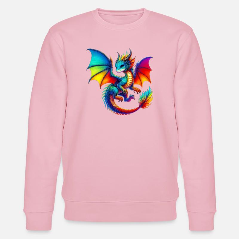 Drache - Stanley/Stella Unisex Bio-Sweatshirt CHANGER  - Hellrosa