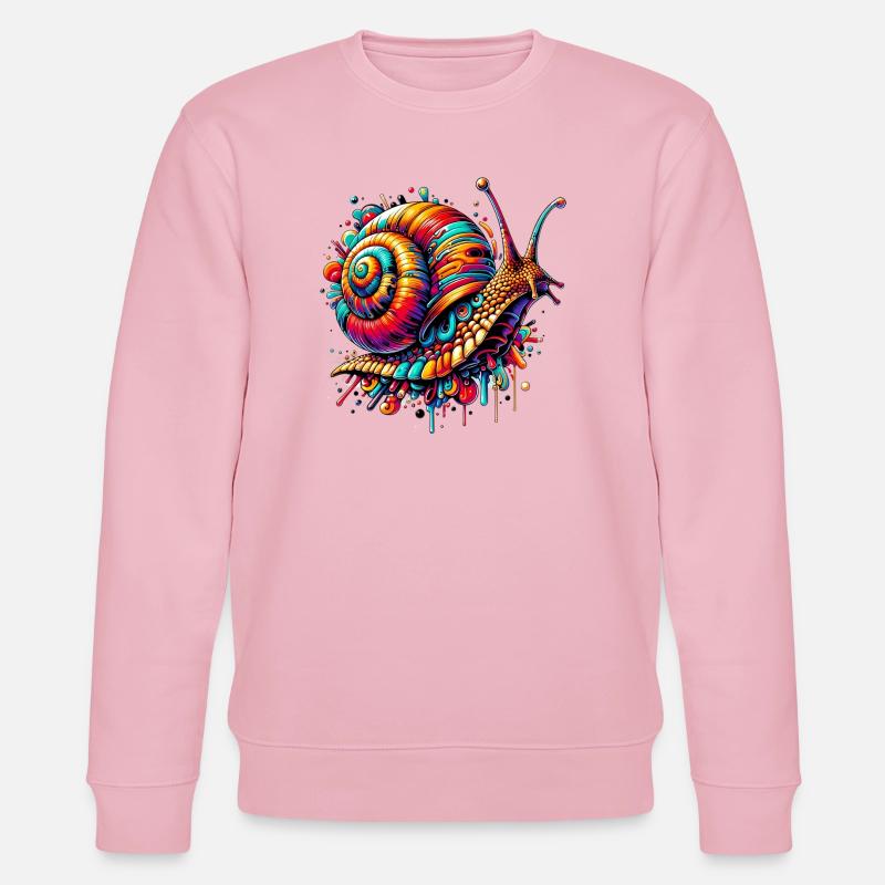 Snail - Stanley/Stella CHANGER Unisex Organic Sweatshirt - cotton pink
