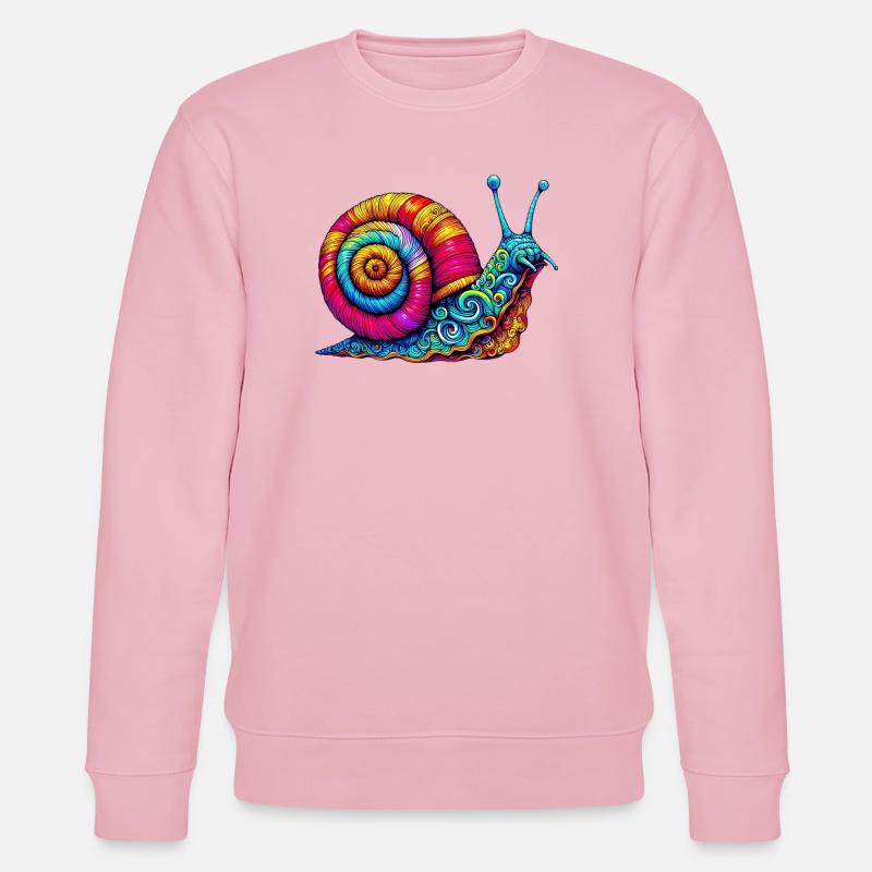 Snail - Stanley/Stella CHANGER Unisex Organic Sweatshirt - cotton pink