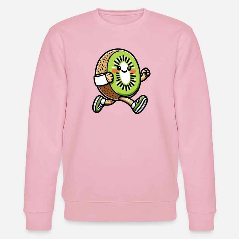 Kiwi Kicker: Der Swift Slice - Stanley/Stella Unisex Bio-Sweatshirt CHANGER  - Hellrosa