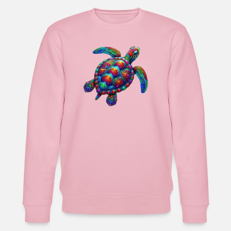 Schildkröte - Stanley/Stella Unisex Bio-Sweatshirt CHANGER - Hellrosa