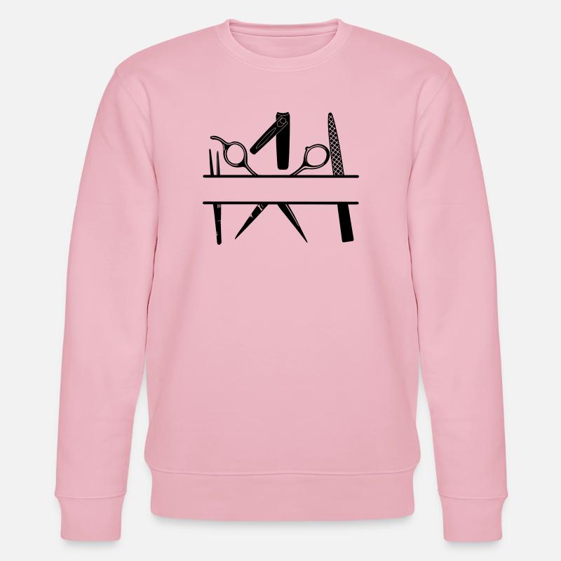 Pediküre-Attribut-Textbanner - Stanley/Stella Unisex Bio-Sweatshirt CHANGER  - Hellrosa