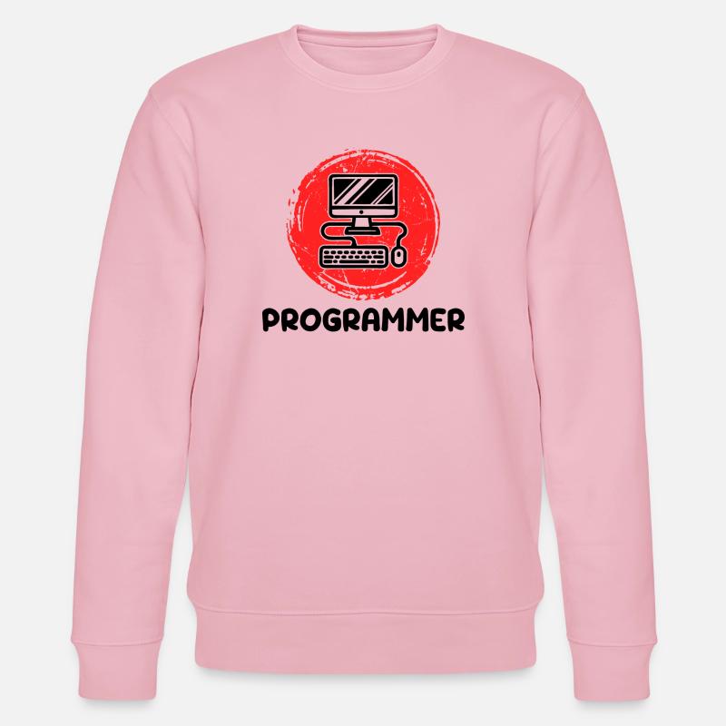 Computer Developer Programmierer Code Skripting - Stanley/Stella Unisex Bio-Sweatshirt CHANGER  - Hellrosa