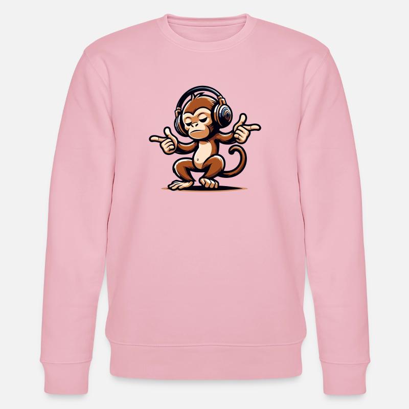 Der Mix Master Monkey - Stanley/Stella Unisex Bio-Sweatshirt CHANGER  - Hellrosa