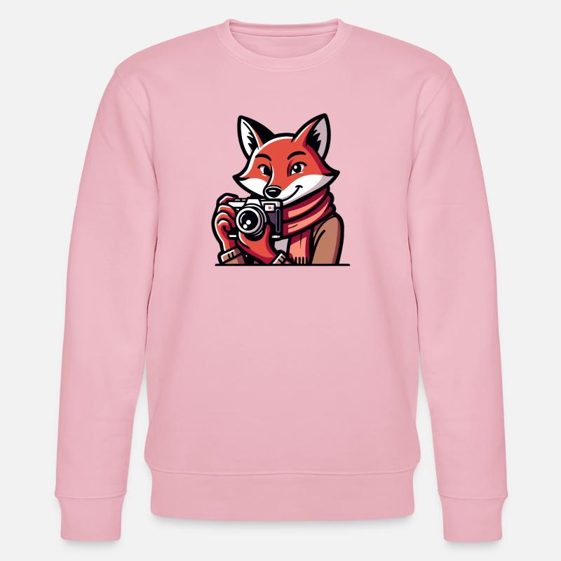 Shutter Fox : l’aventurier de l’instantané - Sweat bio CHANGER Stanley/Stella Unisexe - rose pâle