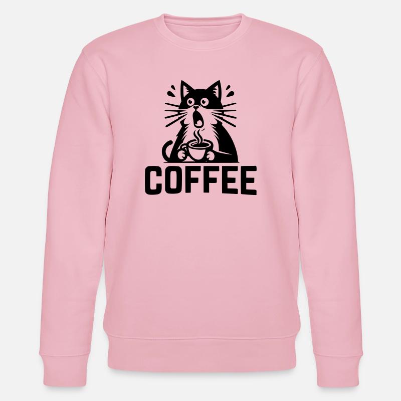 Café pour chat - Sweat bio CHANGER Stanley/Stella Unisexe - rose pâle