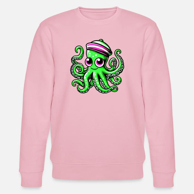 Octopus - Stanley/Stella CHANGER Unisex Organic Sweatshirt - cotton pink
