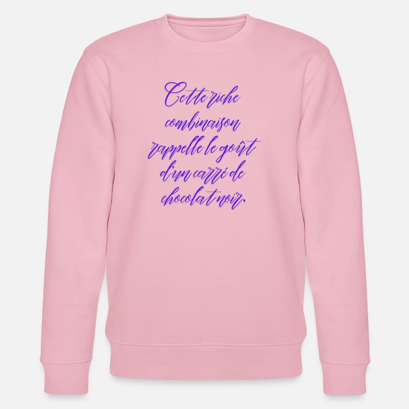 Police élégante en violet - Sweat bio CHANGER Stanley/Stella Unisexe - rose pâle